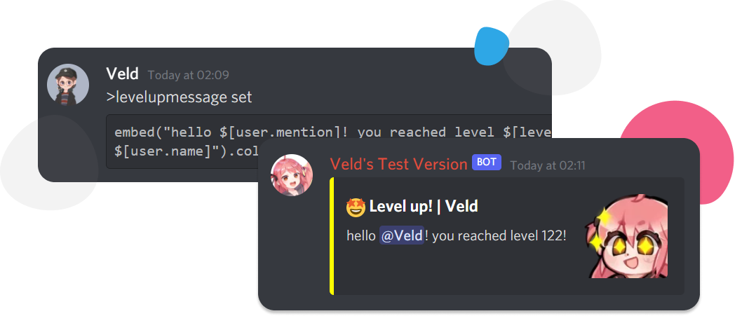 an image showing you a level up notification